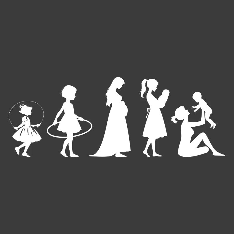 Evolution Mama Muttertag kind Familie