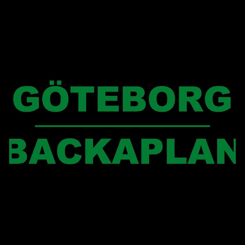 Göteborg Backaplan – Design vert-noir