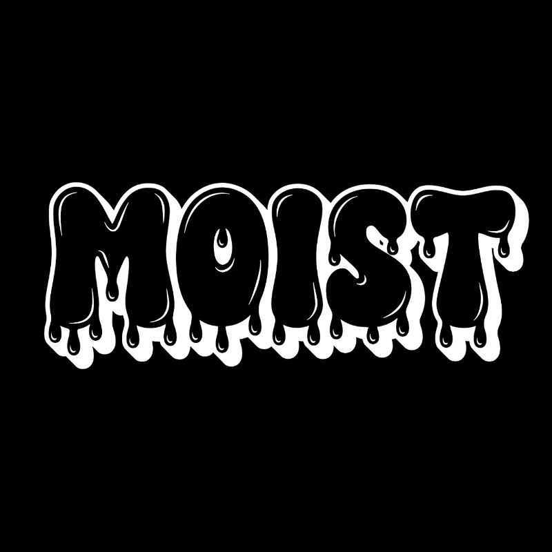 Moist Dripping Text