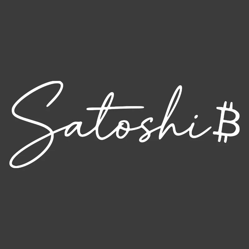 Satoshi Lettering Bitcoin Symbol Script Crypto