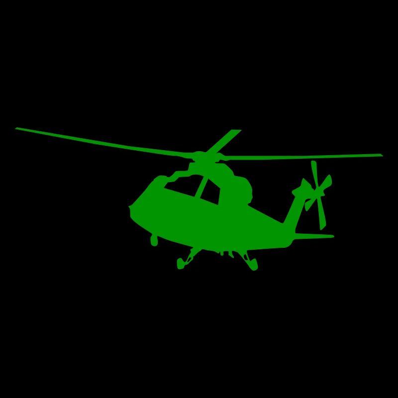  Helikopter-Silhouette