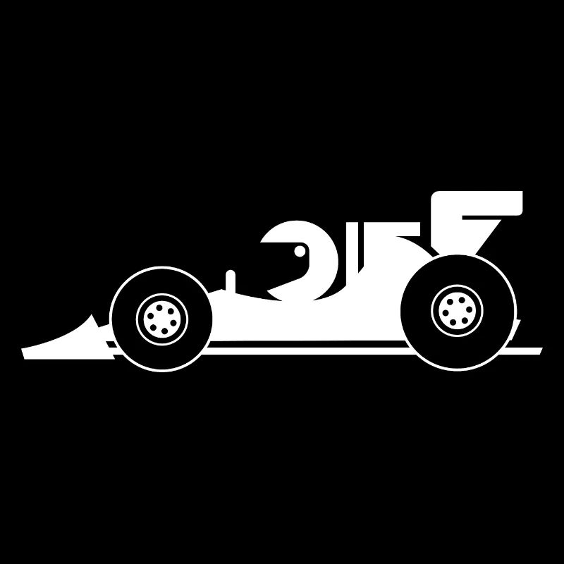 Équipe de voiture de course de bande dessinée de dessin animé de voiture de course de voiture de course de voiture