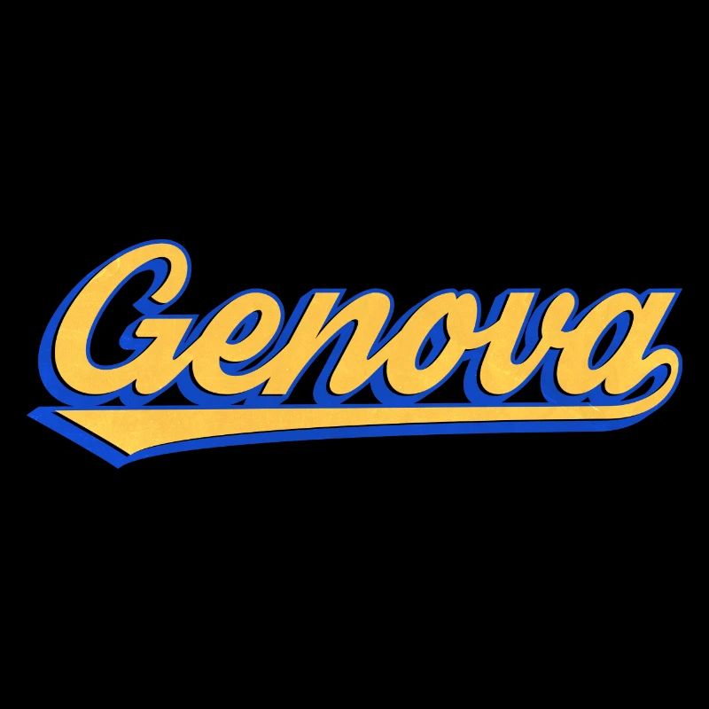 Genova Retro-Schriftzug