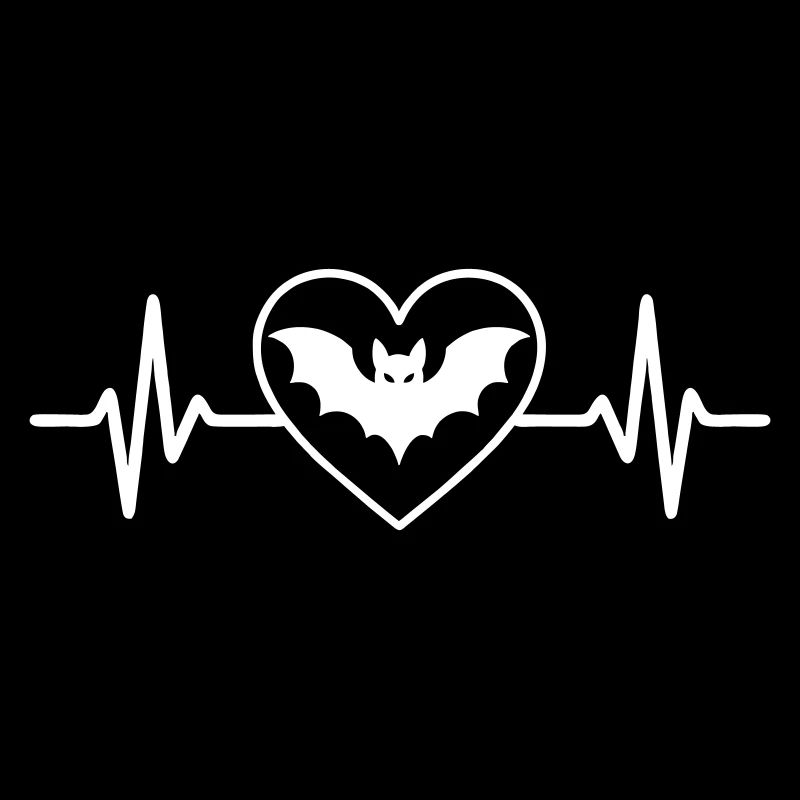 Fledermaus Halloween Herz