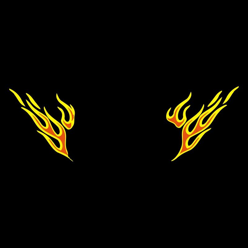 Fahrrad mit Flammen