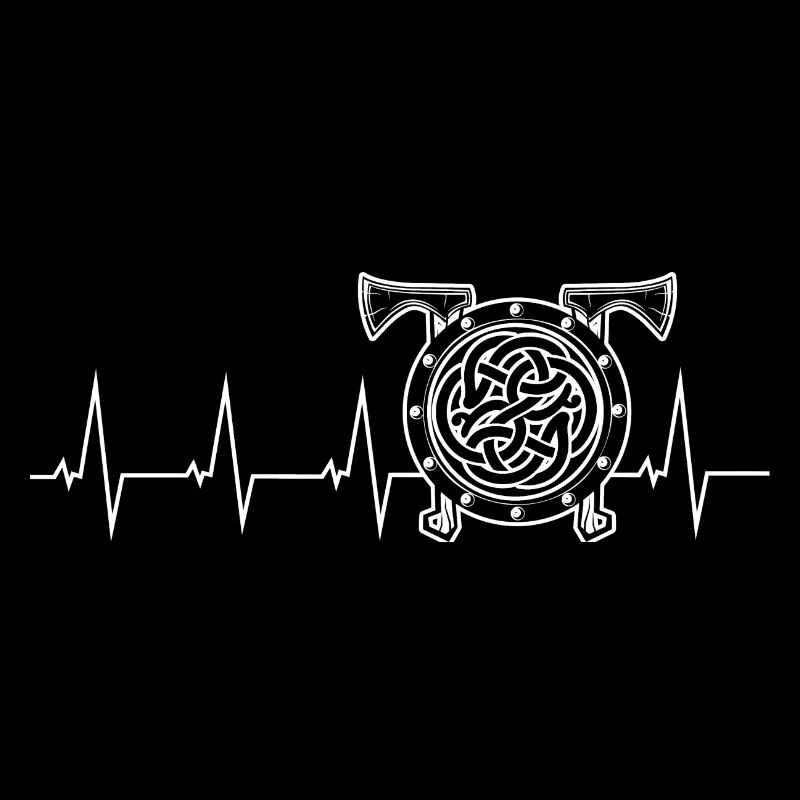 Viking - heartbeat - shield