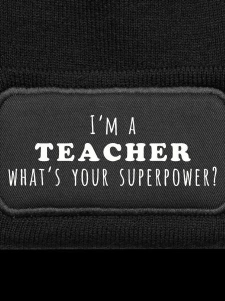 Lehrer Superpower Zitat Design