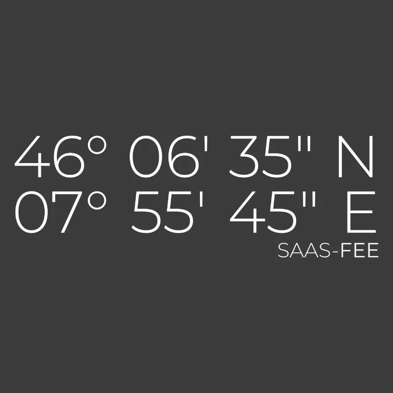 Coordinates Saas-Fee