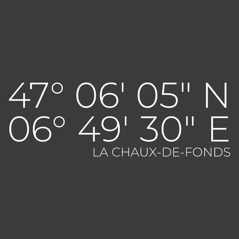 Coordinates La Chaux-de-Fonds