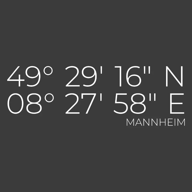 Coordinates Mannheim