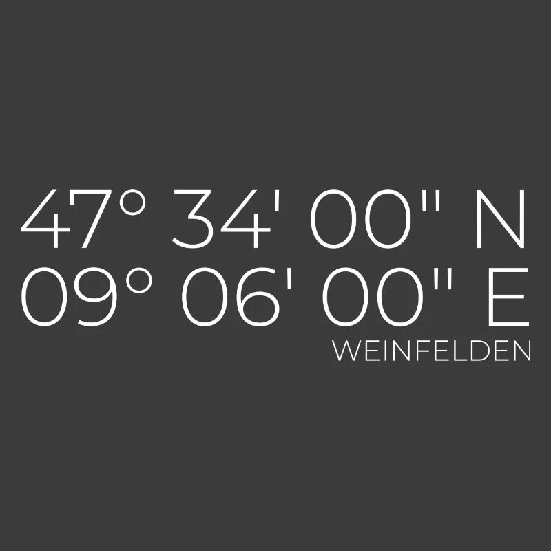 Coordinates Weinfelden, Switzerland