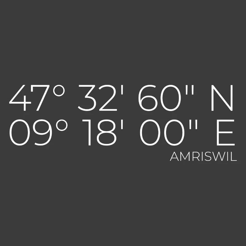 Coordinates Amriswil, Switzerland