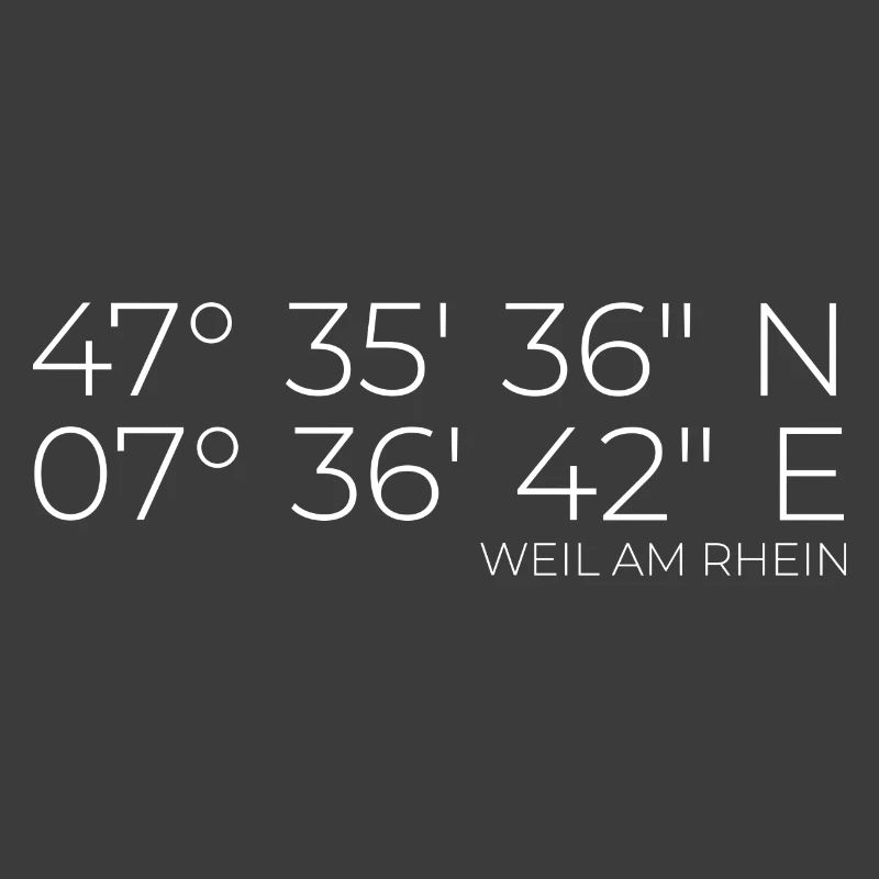 coordinates Weil am Rhein