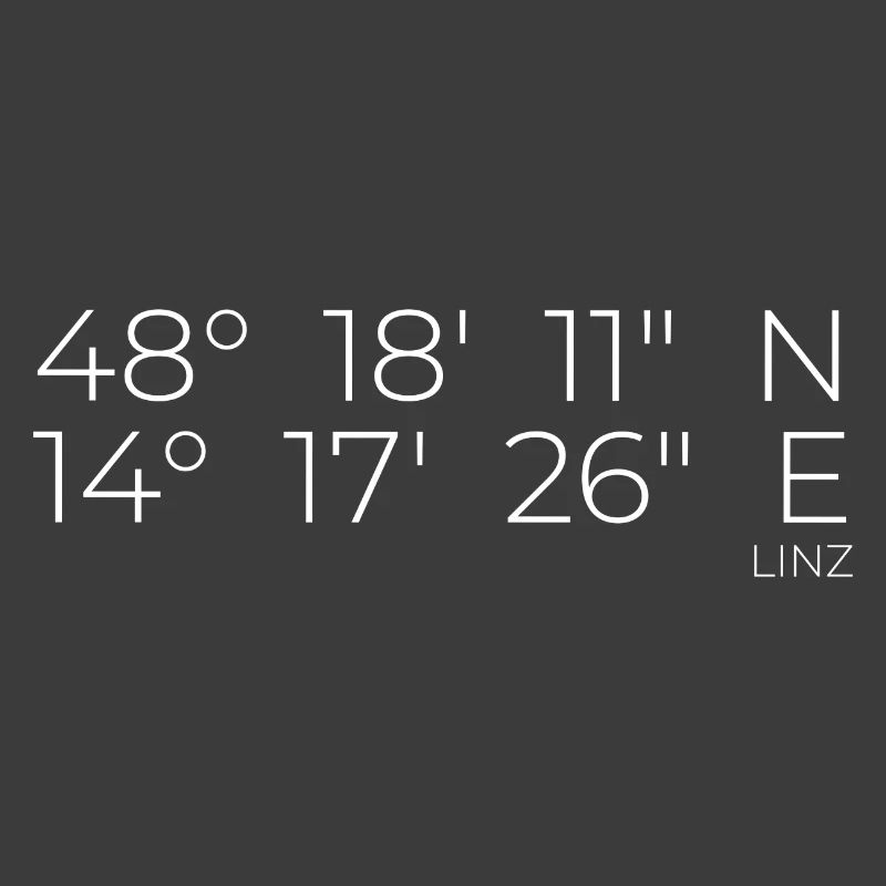 Coordinates Linz, Austria