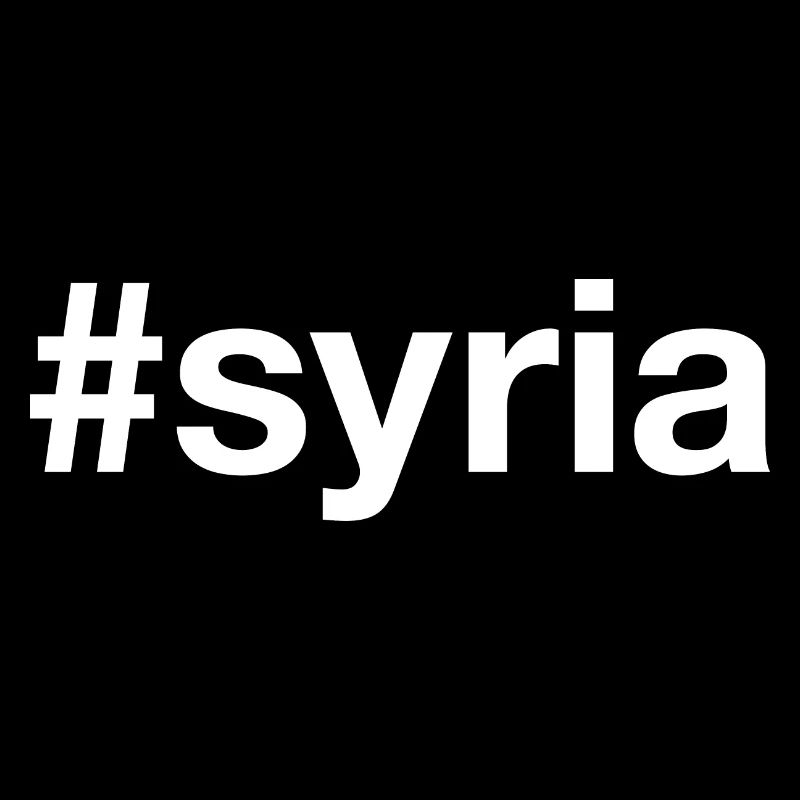 SYRIA Hashtag Syrien