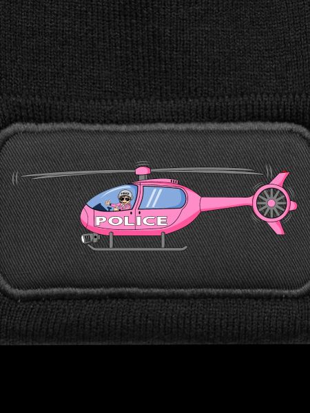 Polizeihubschrauber in Rosa