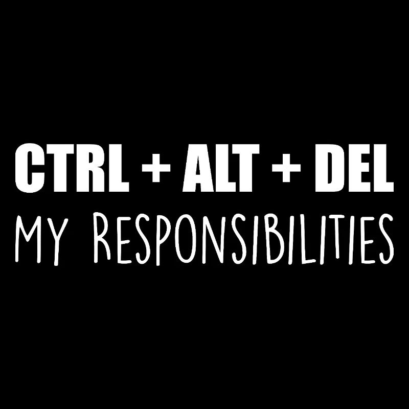 ctrl + alt + del : my responsibilities