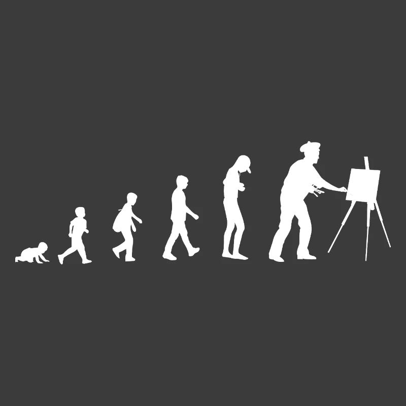 Évolution du bébé au peintre
