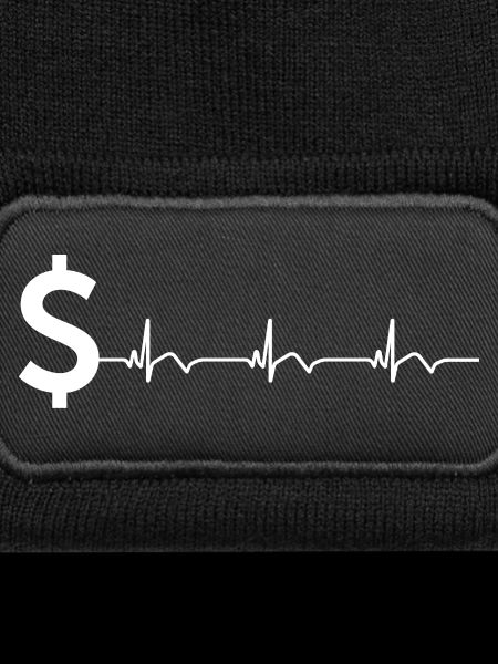 Dollar Zeichen $ EKG Herzschlag