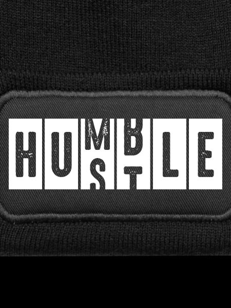 Humble Hustle Distressed Lettering