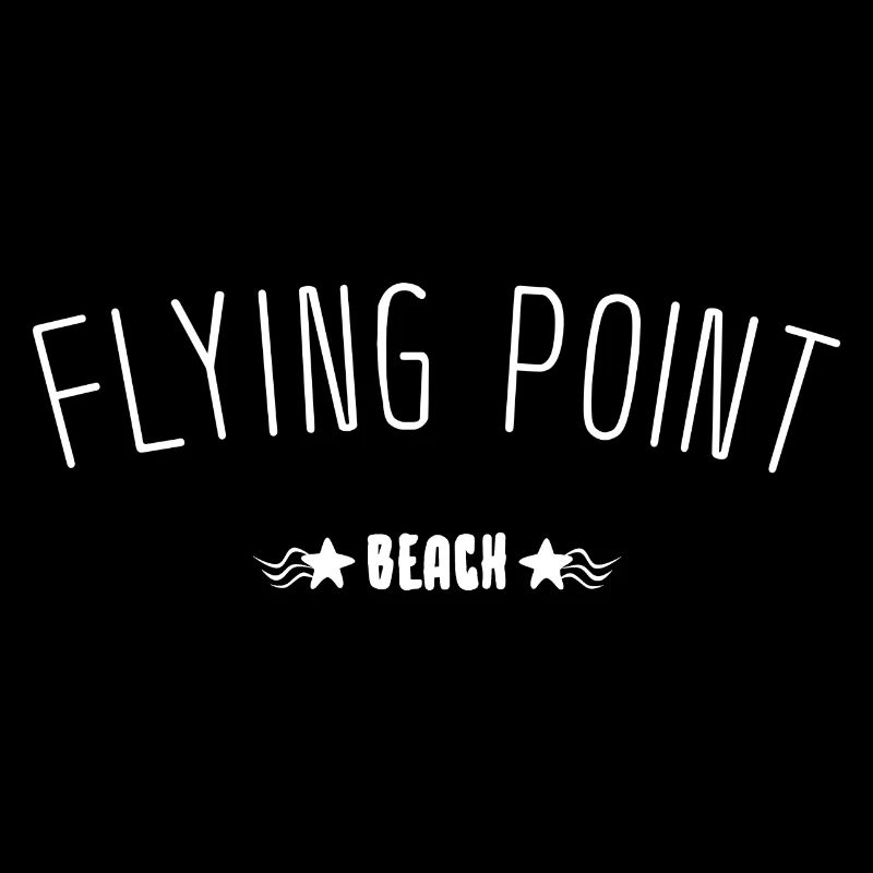Flying Point Beach Schriftzug Geschenkidee