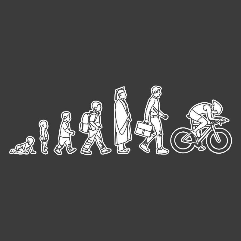 Evolution eines Radfahrers