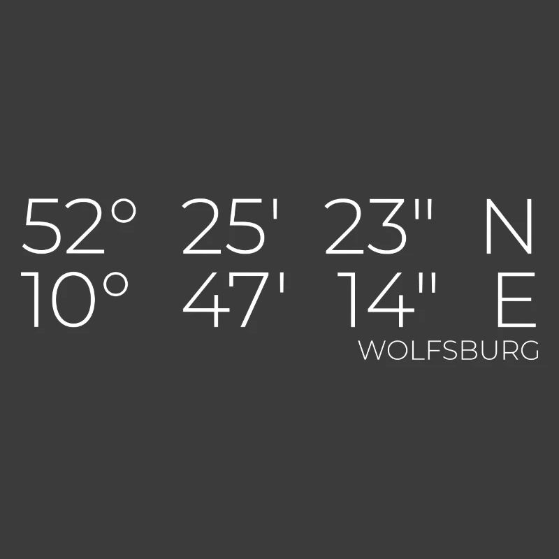 Coordinates Wolfsburg