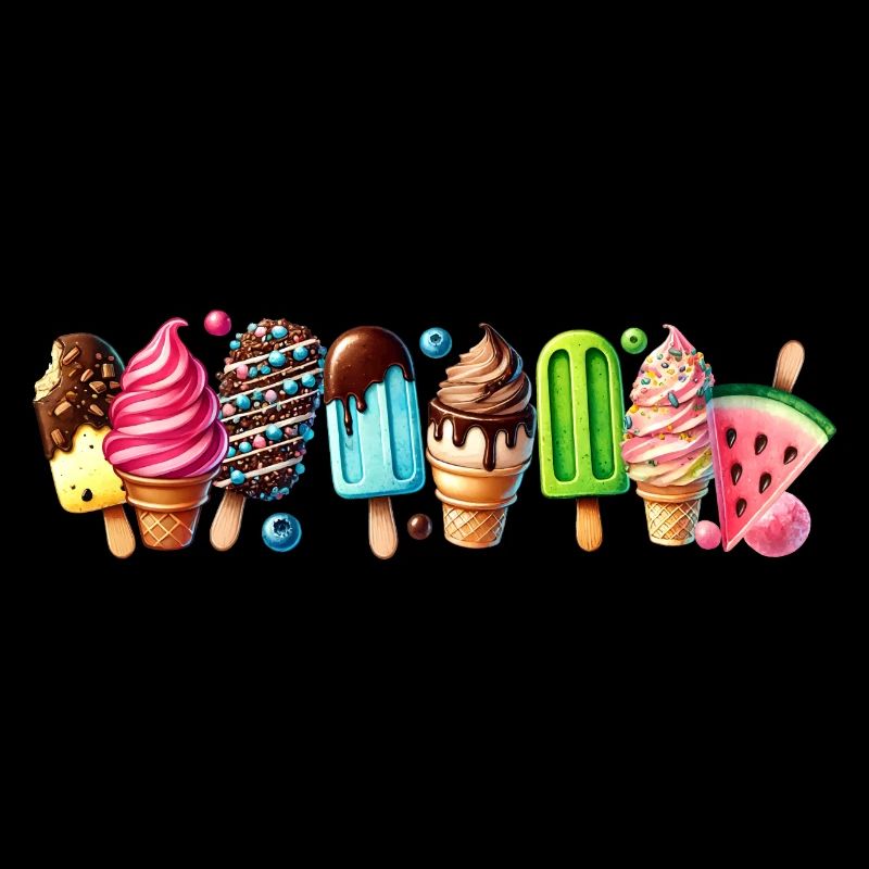 Einen süßen Touch mit diesen bunten Eis-Motiven