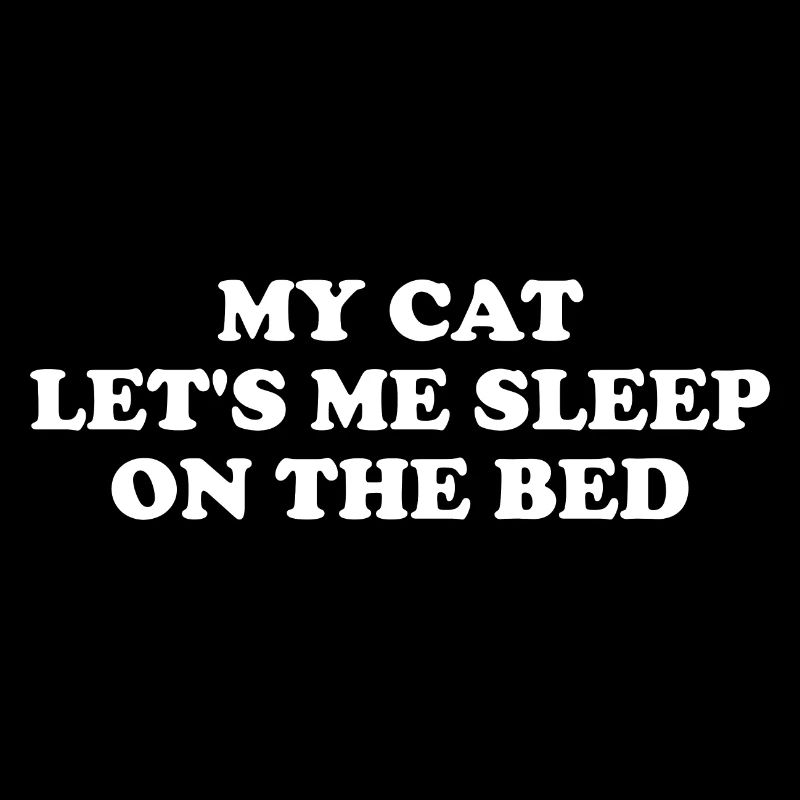 Mon chat me laisse dormir sur le lit