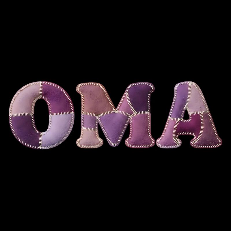 OMA Patchwork Fabric Design Gift Idea