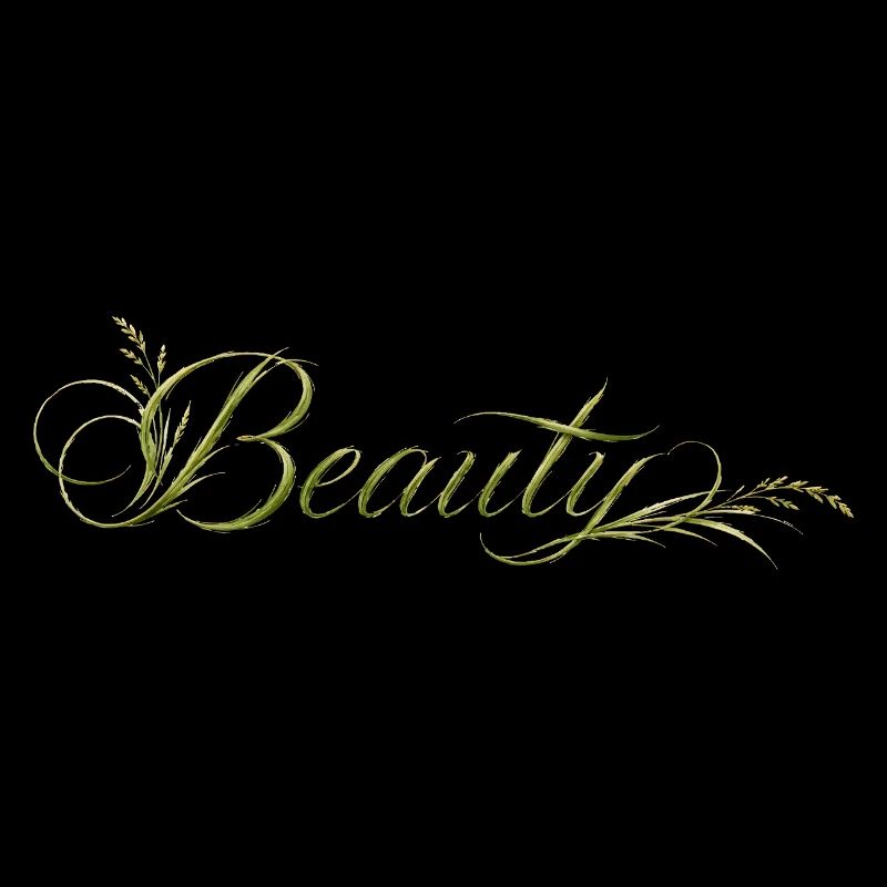 Beauty Lettering Nature Design