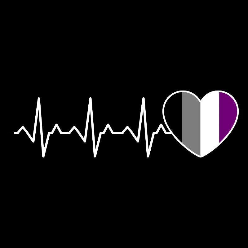 Ace Pride Heartbeat Asexual