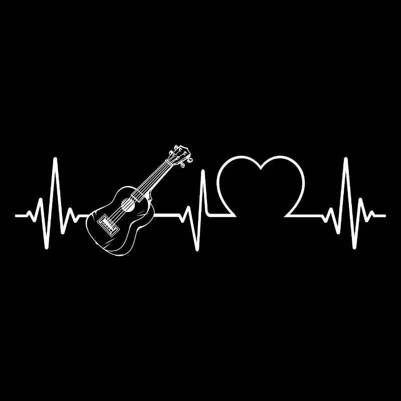 Hawaiian Ukulele Uke Heartbeat