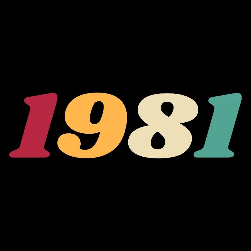 1981 Cadeau 1981 Anniversaire 1981 Rétro 1981 
