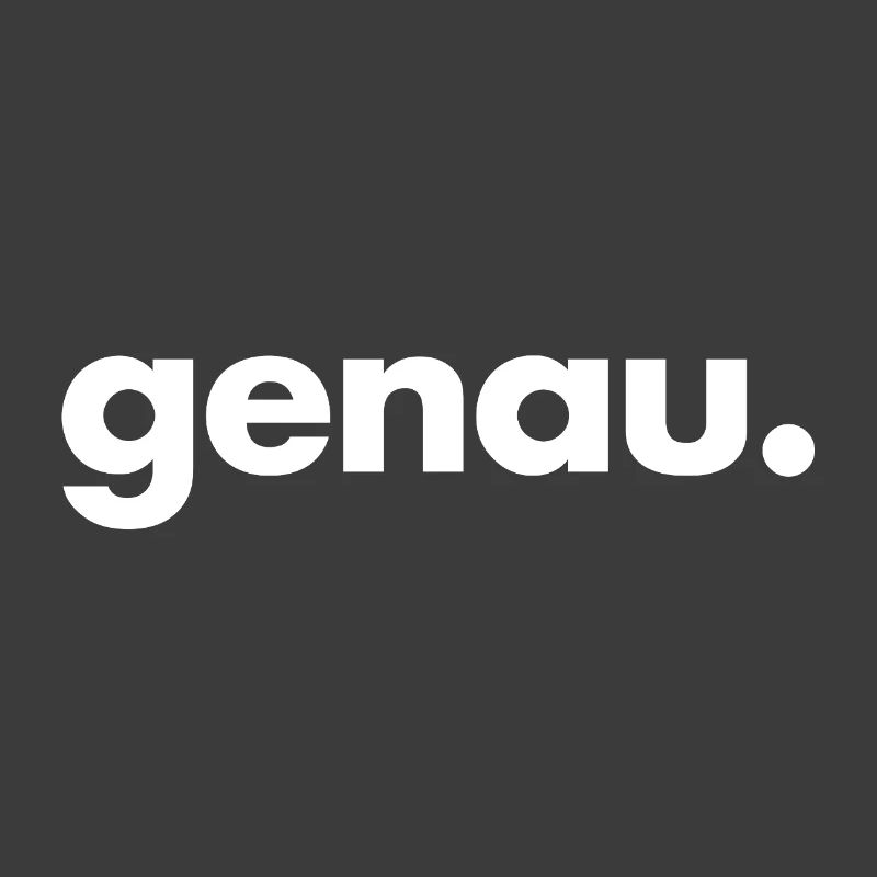 genau.