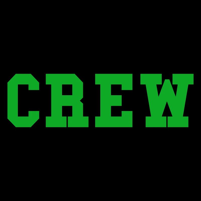 Crew block lettering