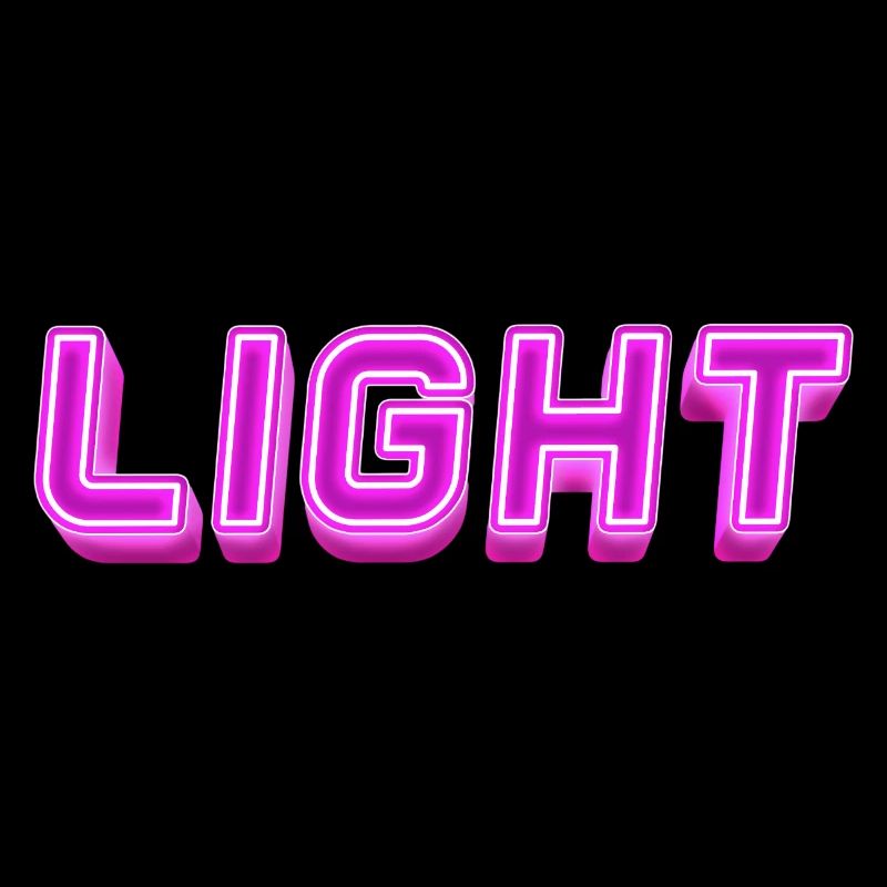 Neon Light Lettering Light