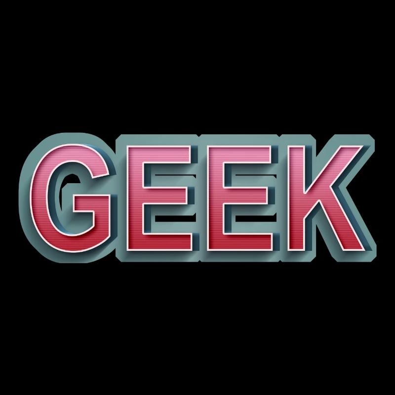 GEEK comic retro lettering