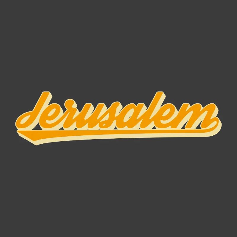 Jerusalem Retro Script