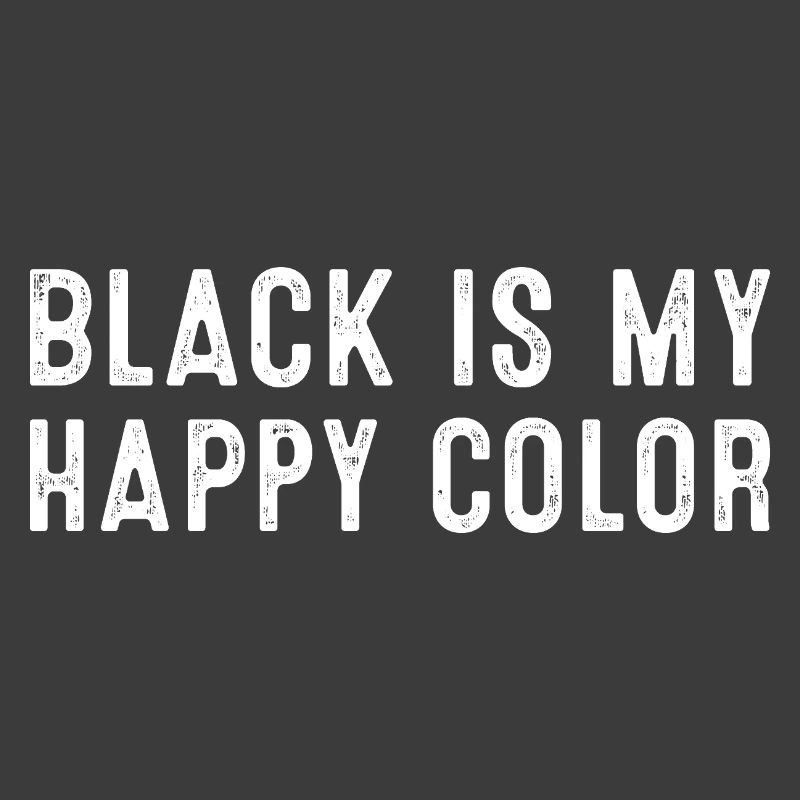 Le noir est ma déclaration de couleur heureuse pour les âmes audacieuses