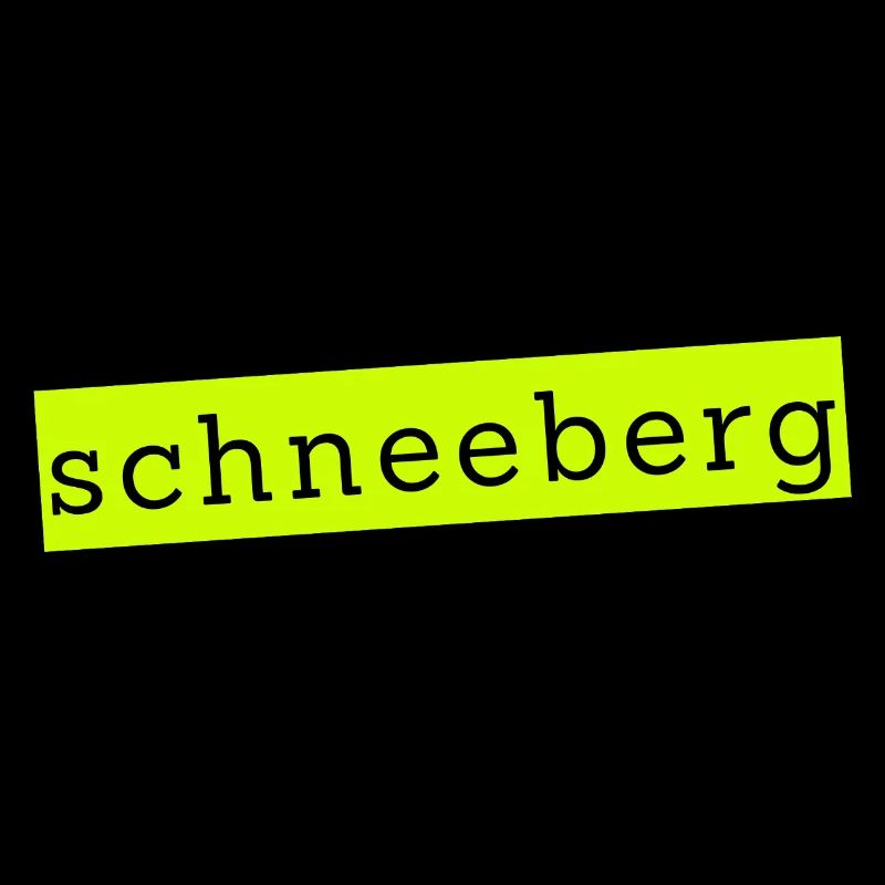 Schneeberg - Design with Text and Mountain