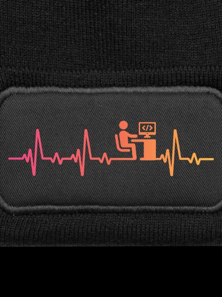 Programmer sunset heartbeat developer