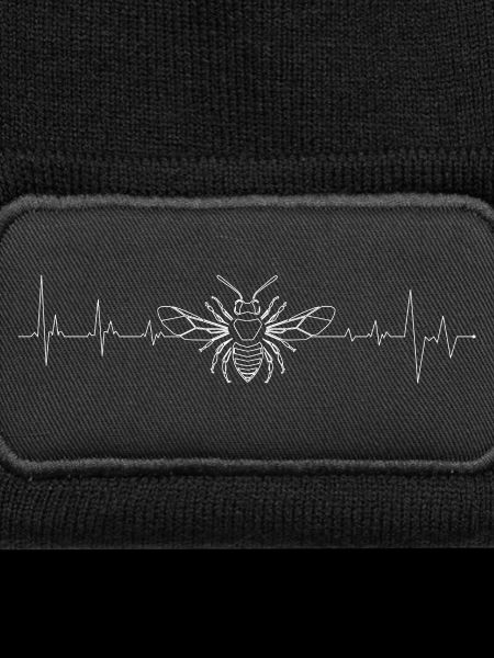 Bee Pulse Line Art