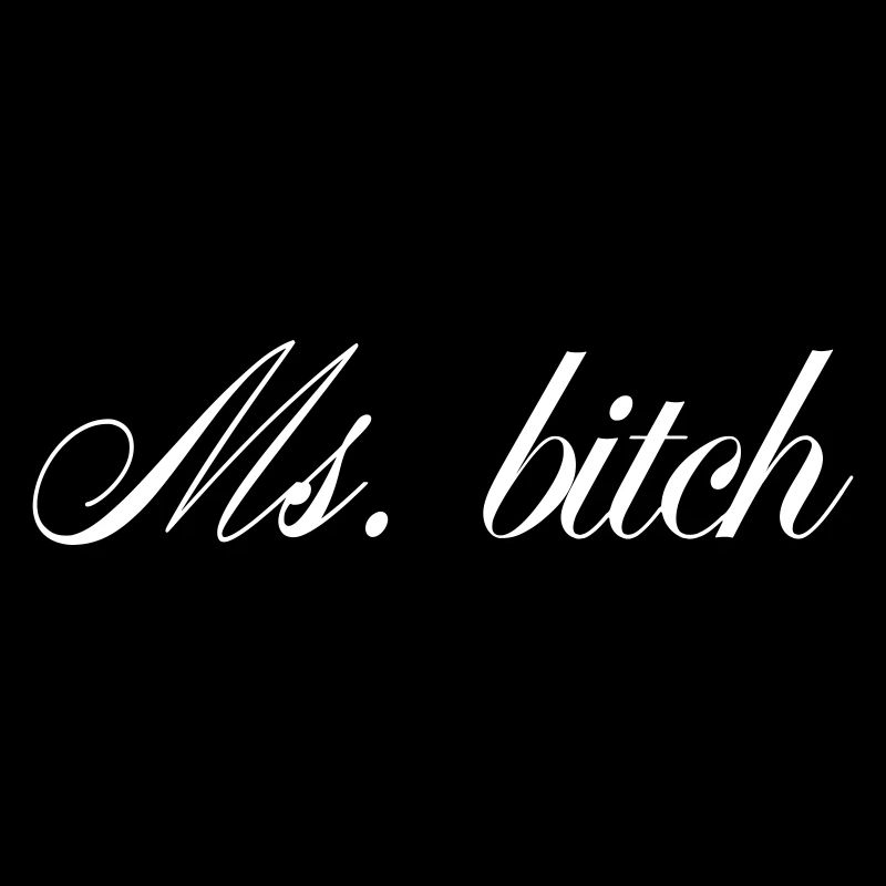 Ms Savage Bold Quote White