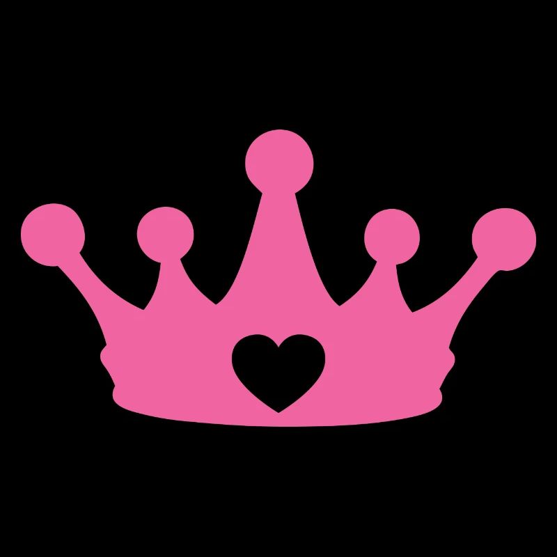 Rosa Prinzessinnenherzkrone
