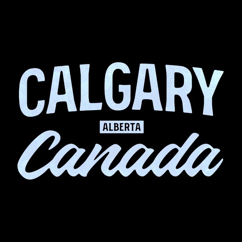 Calgary, Alberta, Canada – Design de ville rétro