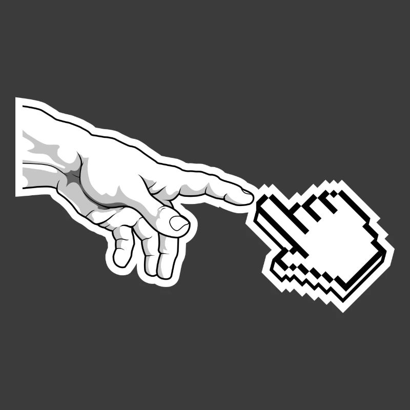 Pixel Pointer Hand Art