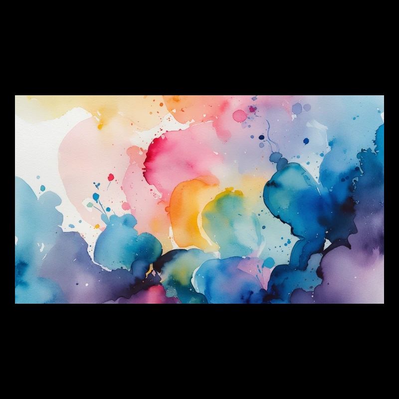 Watercolor Explosion Art Design