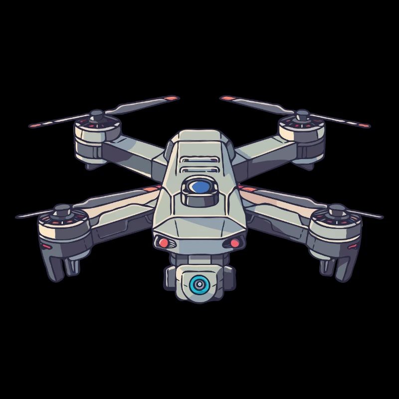 Futuristic drone illustration