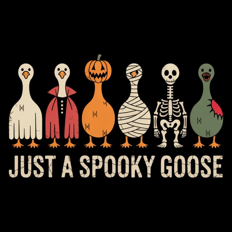 Just A Spooky Goose Halloween Vibes